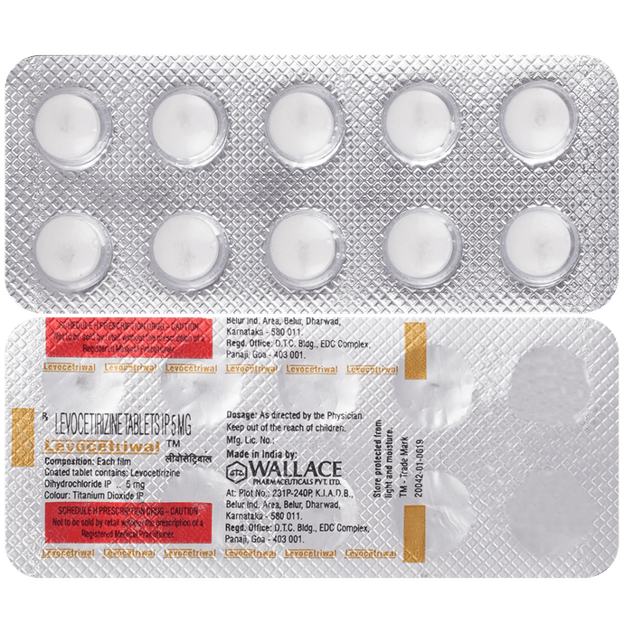 Levocetriwal 5mg Tablet - Classic Derma