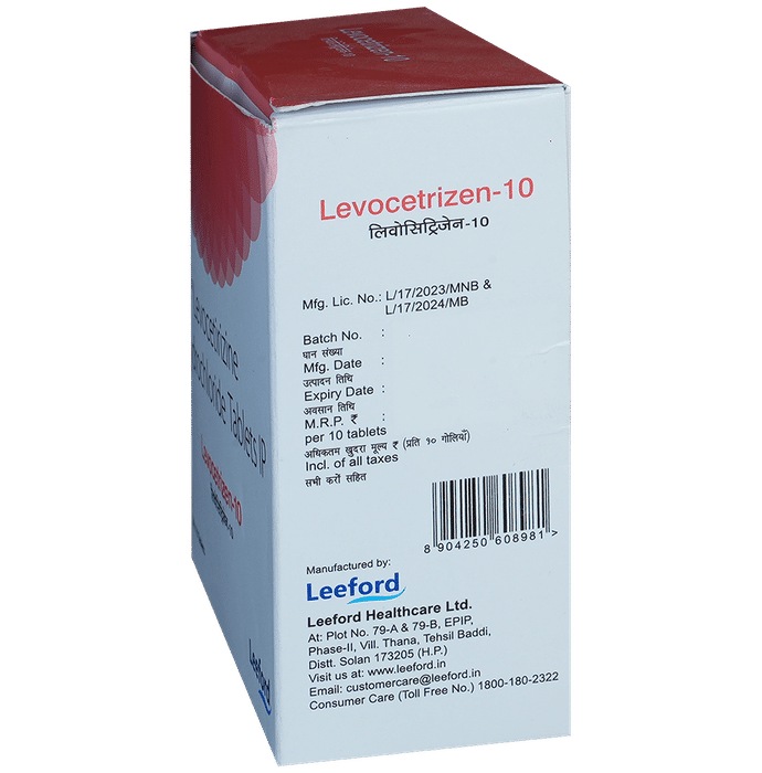 Levocetrizen 10mg Tablet