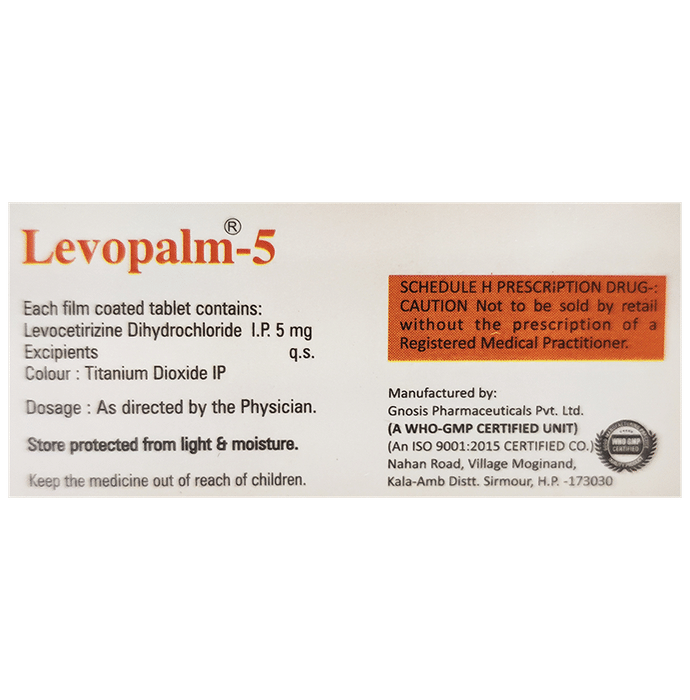 Levopalm 5 Tablet