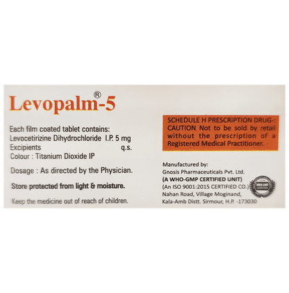 Levopalm 5 Tablet
