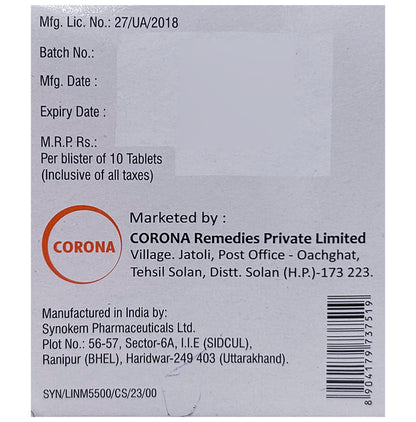 Linabite M 5/500 Tablet ER