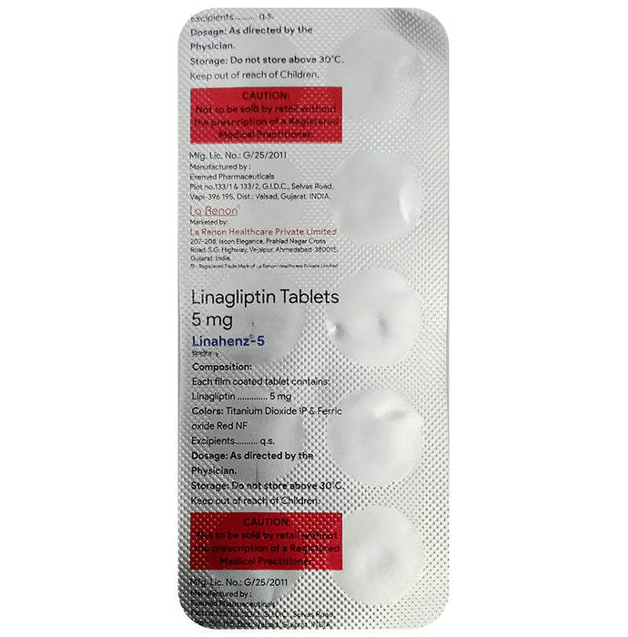 Linahenz 5mg Tablet - Classic Derma