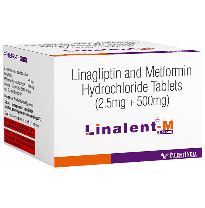 Linalent-M 2.5+500 Tablet - Classic Derma