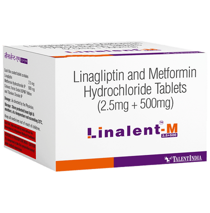 Linalent-M 2.5+500 Tablet - Classic Derma
