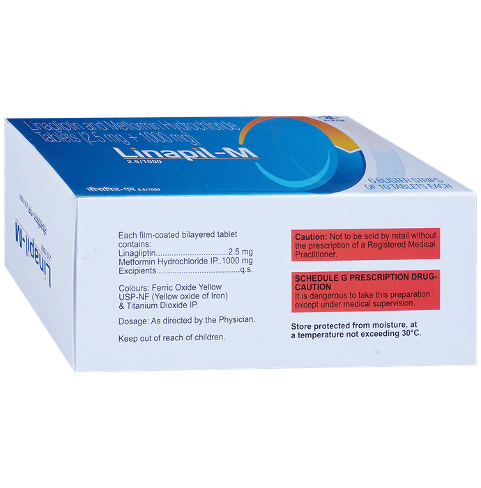 Linapil-M 2.5/1000 Tablet