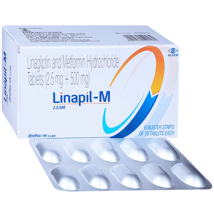 Linapil-M 2.5/500 Tablet - Classic Derma