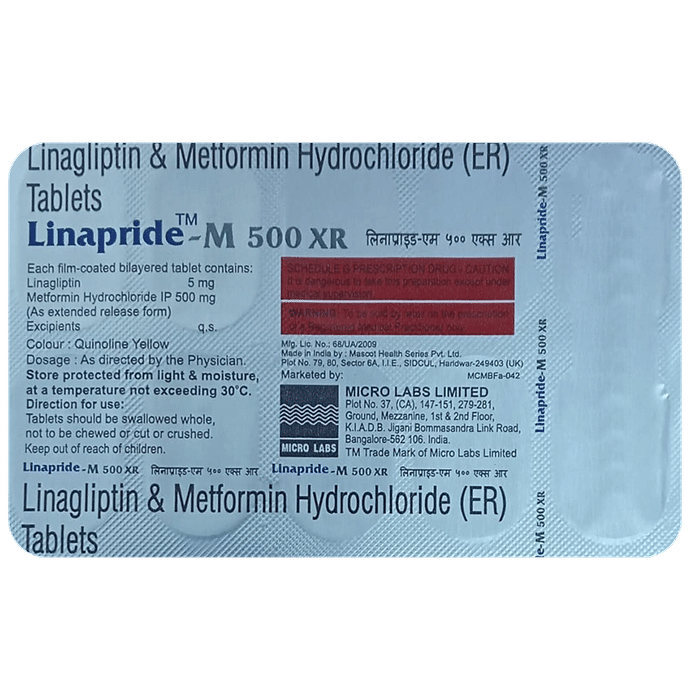 Linapride-M 500 XR Tablet - Classic Derma