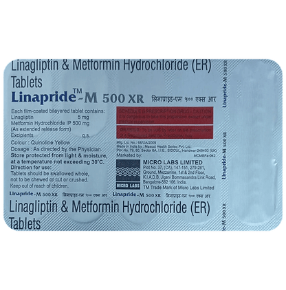 Linapride-M 500 XR Tablet - Classic Derma