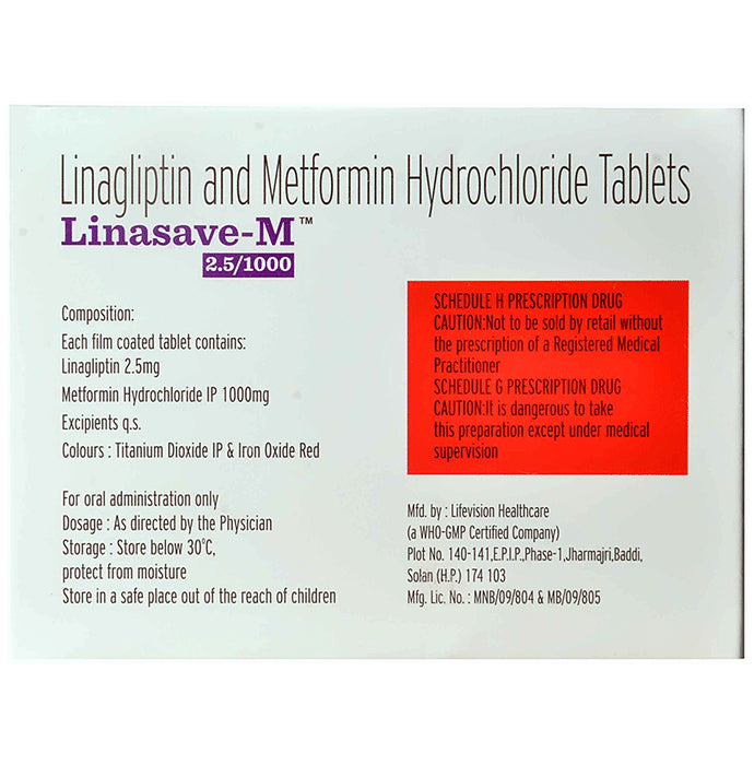 Linasave-M 2.5/1000 Tablet