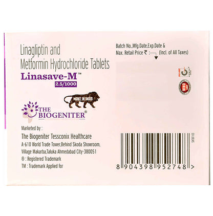 Linasave-M 2.5/1000 Tablet