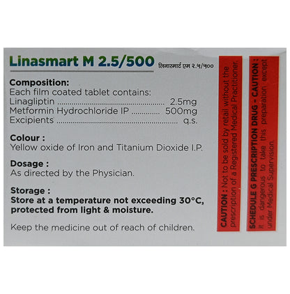 Linasmart M 2.5/500 Tablet
