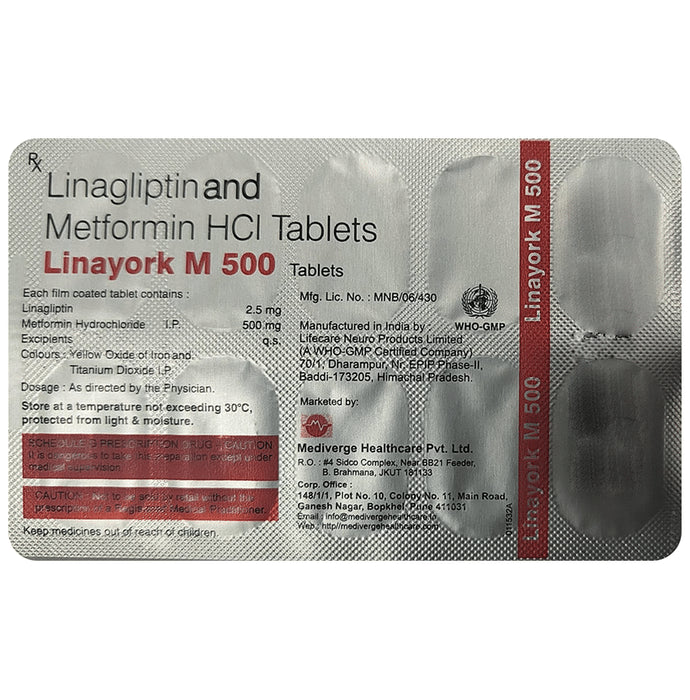 Linayork M 500 Tablet