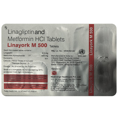 Linayork M 500 Tablet