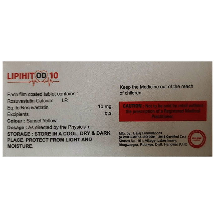 Lipihit OD 10 Tablet
