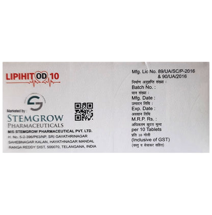Lipihit OD 10 Tablet