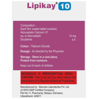 Lipikay 10 Tablet
