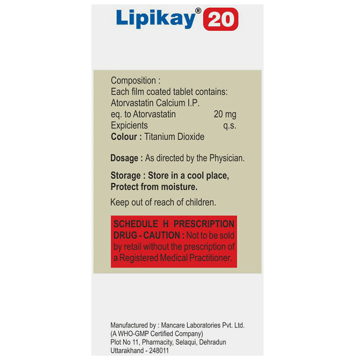 Lipikay 20 Tablet