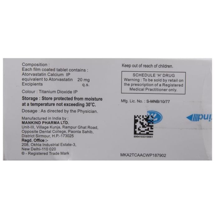 Lipikind 20 Tablet