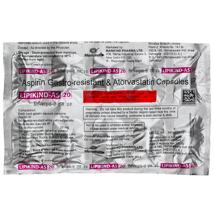 Lipikind-AS 20 Capsule