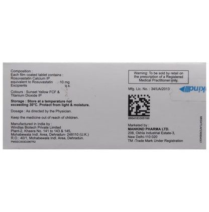 Lipirose 10 Tablet