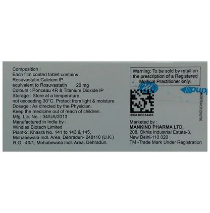Lipirose 20 Tablet