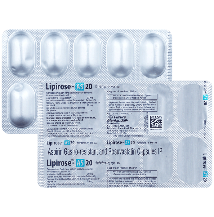 Lipirose-AS 20 Capsule - Classic Derma