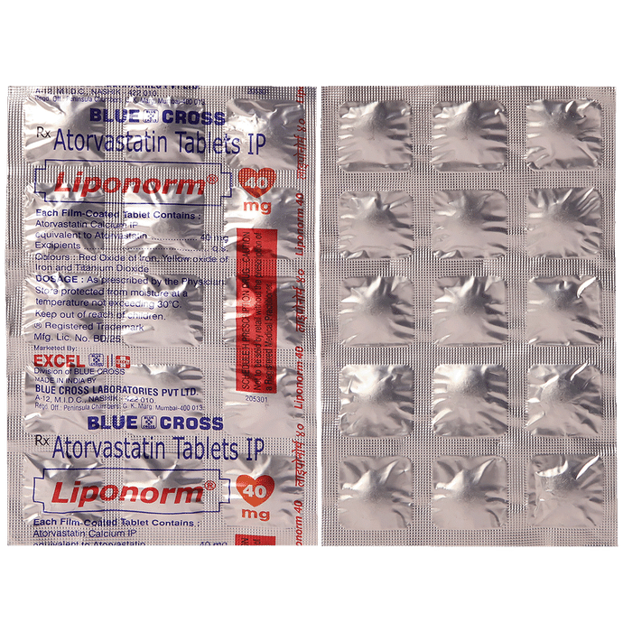 Liponorm 40mg Tablet - Classic Derma