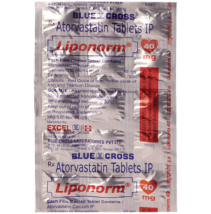 Liponorm 40mg Tablet