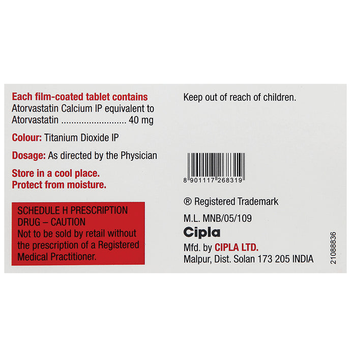 Lipvas 40 Tablet