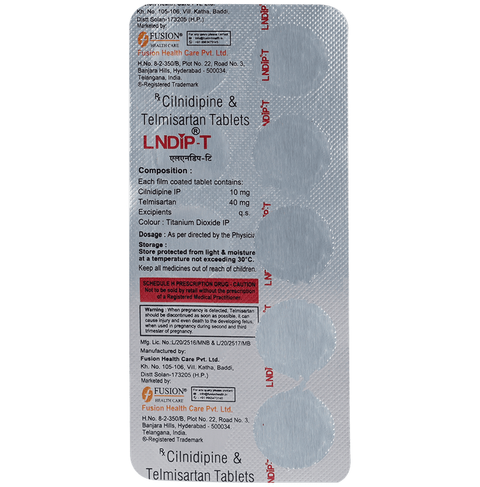 Lndip T 10mg/40mg Tablet