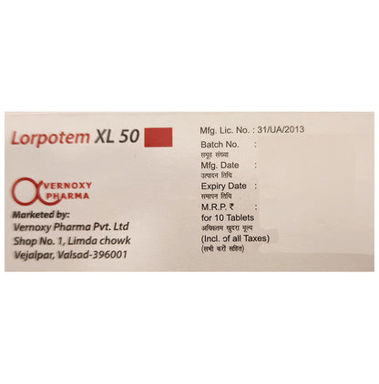 Lorpotem XL 50 Tablet PR