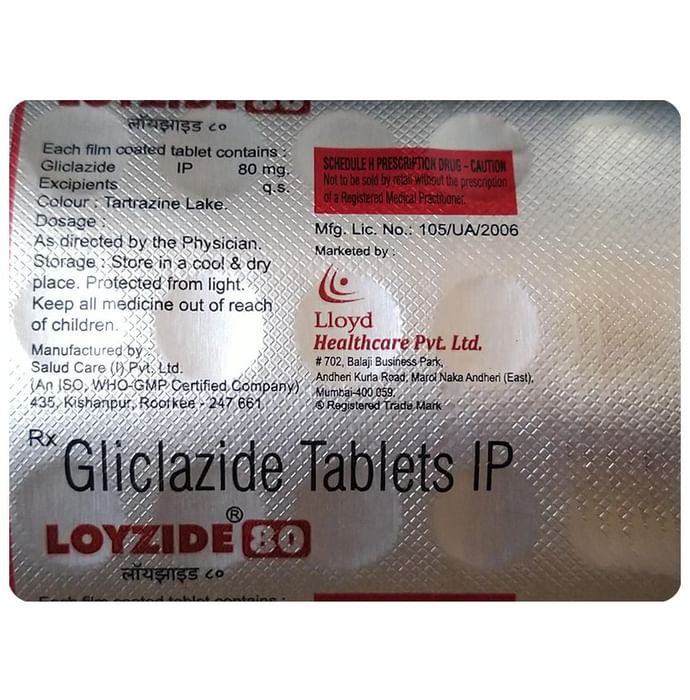 Loyzide 80 Tablet - Classic Derma