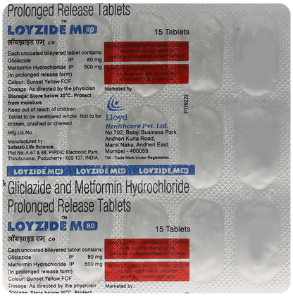 Loyzide M 80 Tablet PR