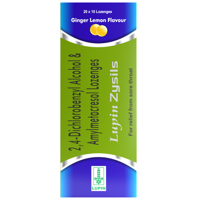 Lupin Zysils Lozenges Ginger Lemon - Classic Derma