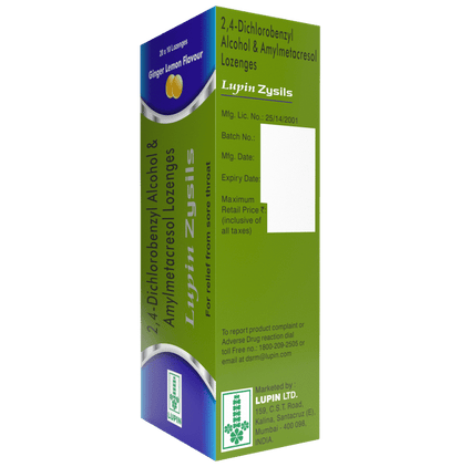 Lupin Zysils Lozenges Ginger Lemon