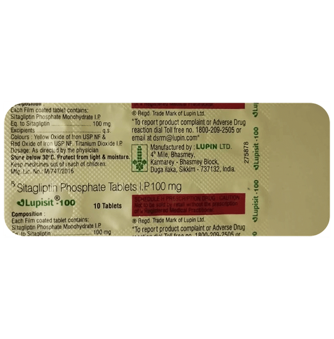 Lupisit 100mg Tablet - Classic Derma