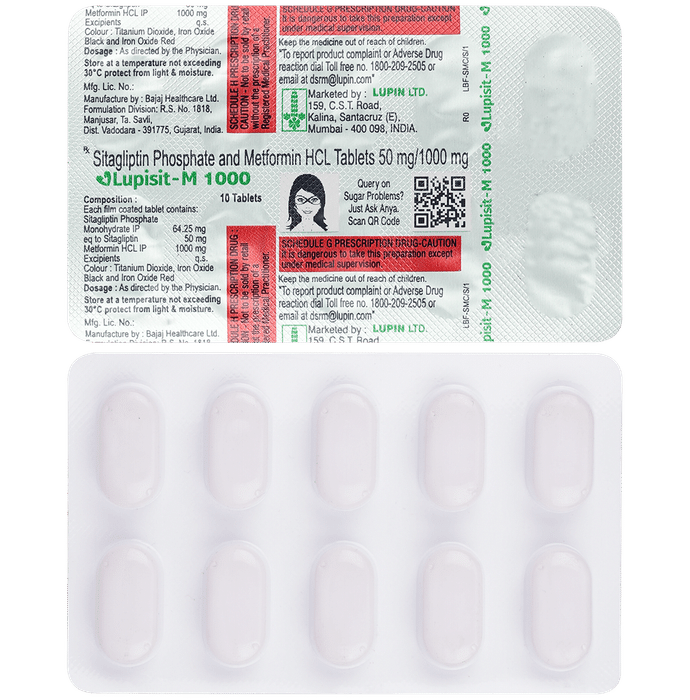 Lupisit M 50mg/1000mg Tablet - Classic Derma