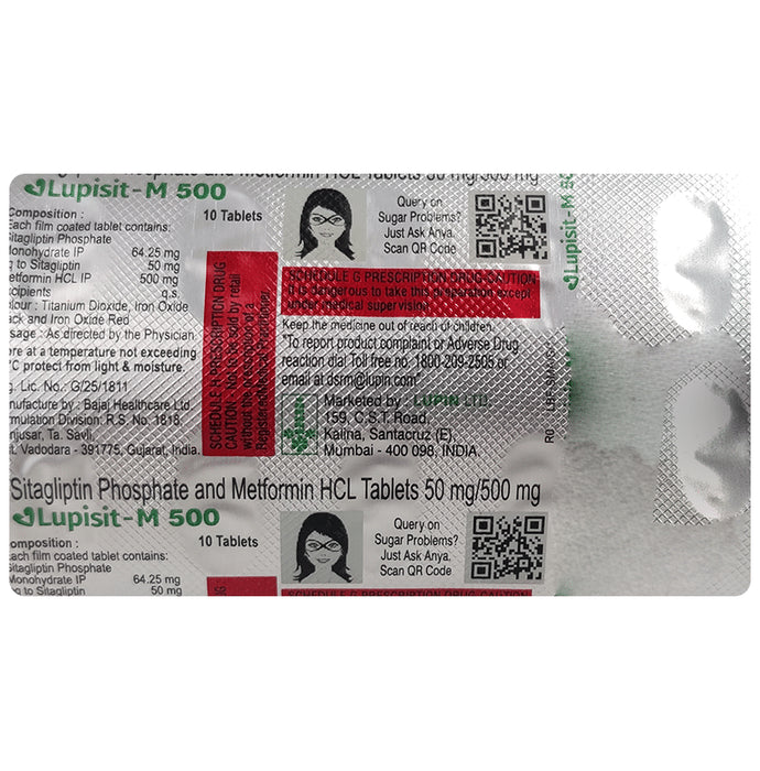 Lupisit M 50mg/500mg Tablet