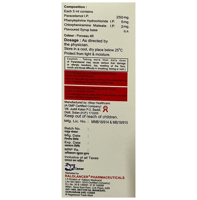 Lynocold DS Oral Suspension