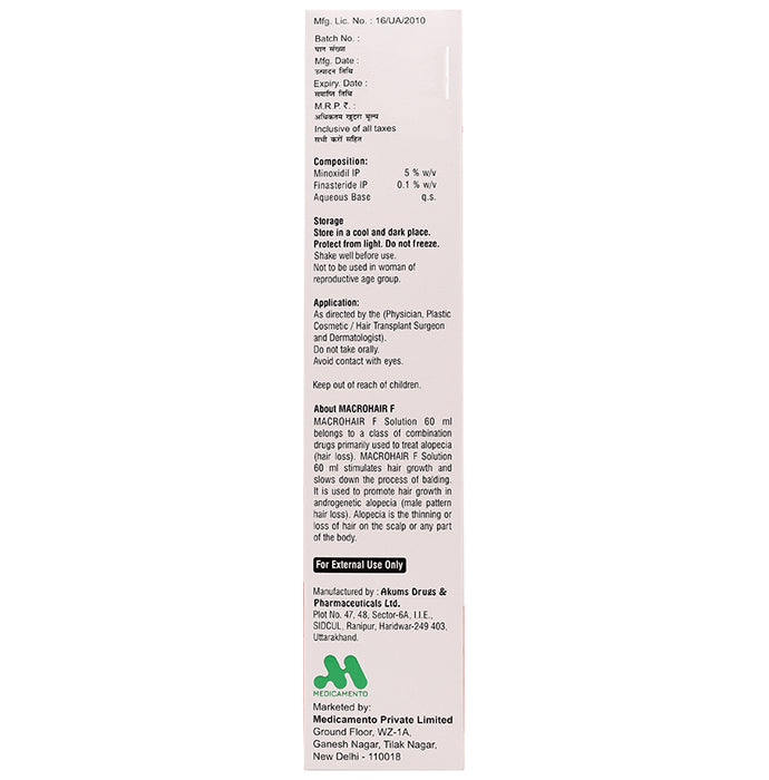 Macrohair F Solution Alcohol Free