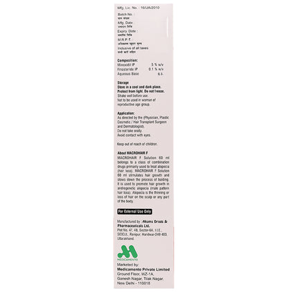 Macrohair F Solution Alcohol Free