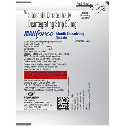 Manforce Mouth Dissolving Thin Strip