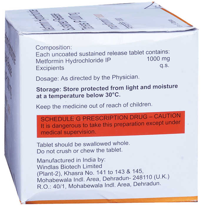 Maxformin 1000 Tablet SR