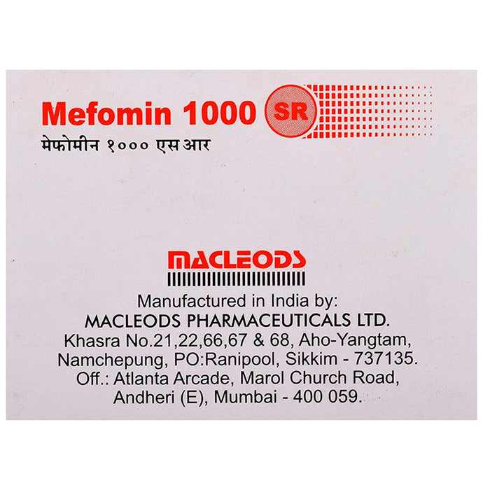 Mefomin 1000 SR Tablet