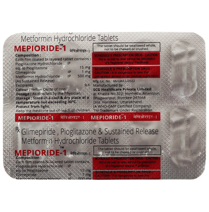 Mepioride 1 Tablet SR
