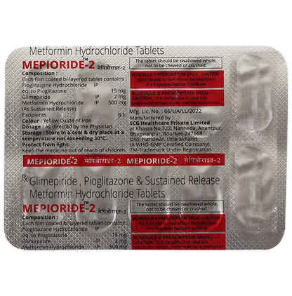 Mepioride 2 Tablet SR