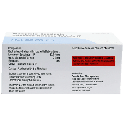 Met CC ER 25 Tablet