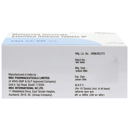 Met CC ER 25 Tablet