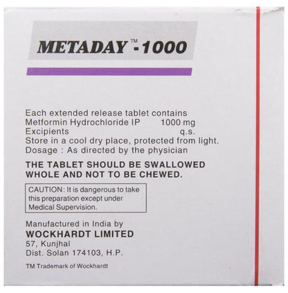 Metaday 1000 Tablet ER