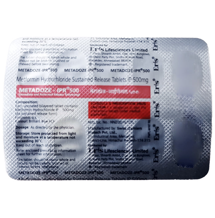 Metadoze-IPR 500 Tablet SR